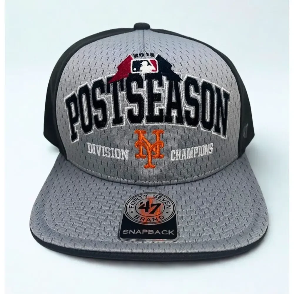 New York Mets 2015 MLB NL East Division Champions Postseason Snapback Hat '47